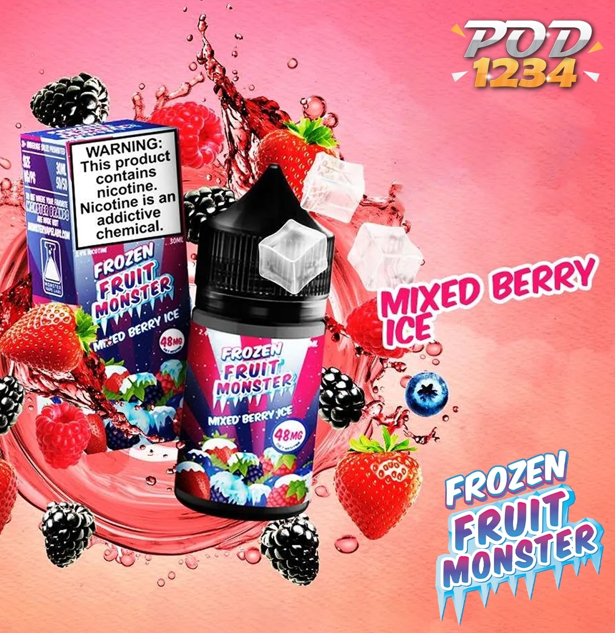 USA Salt Frozen Fruit Monster Mixed Berry Ice ราคาส่ง
