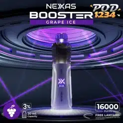 Nexas Booster 16000 Puffs ราคาส่ง GRAPE ICE